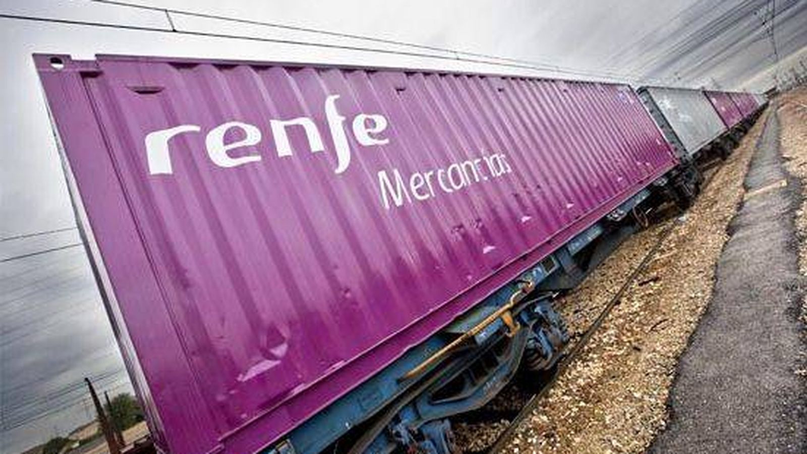 Foto: Un vagón de Renfe Mercancías. 