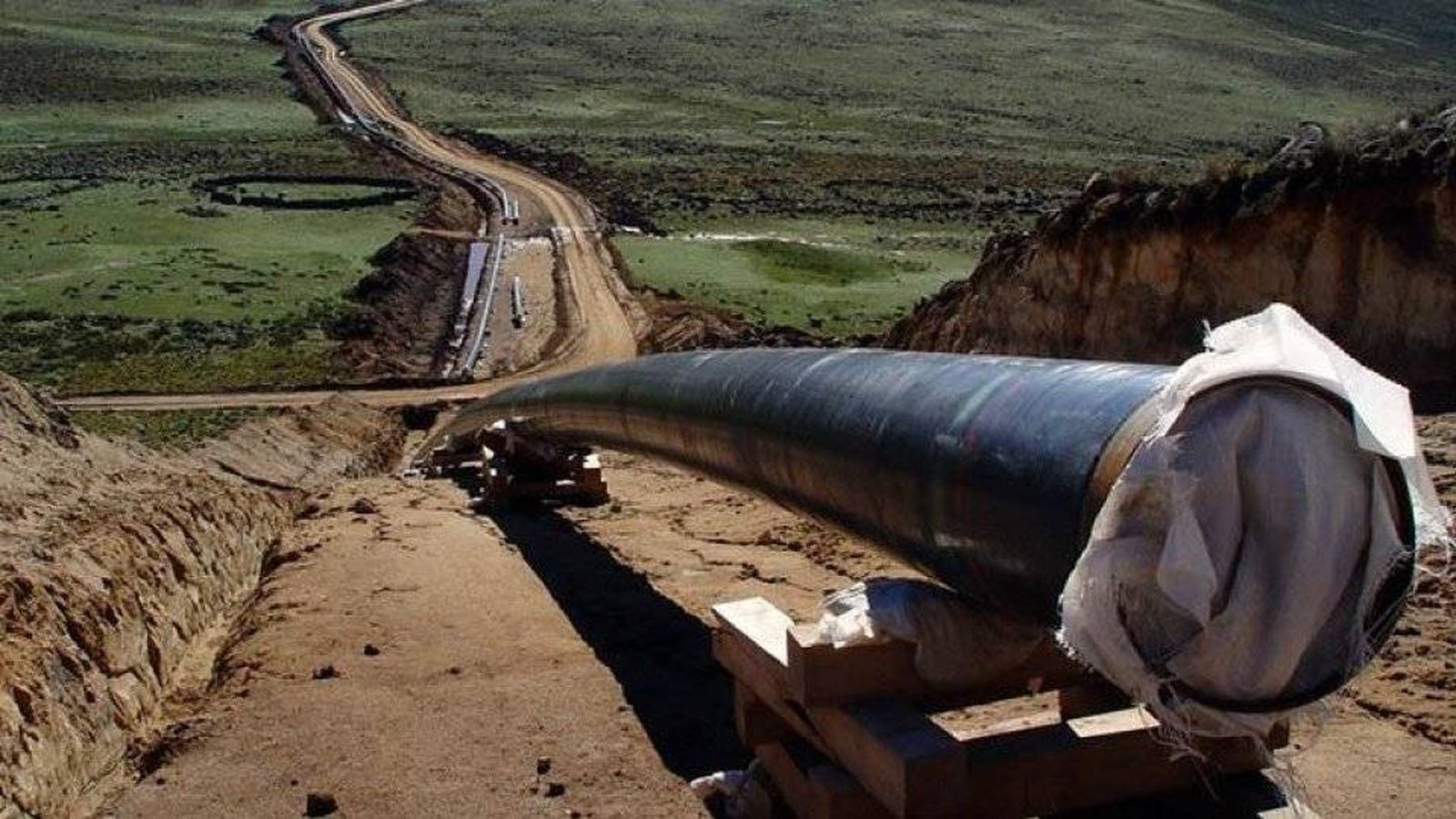 Foto: Foto de las obras del gasoducto de Perú.