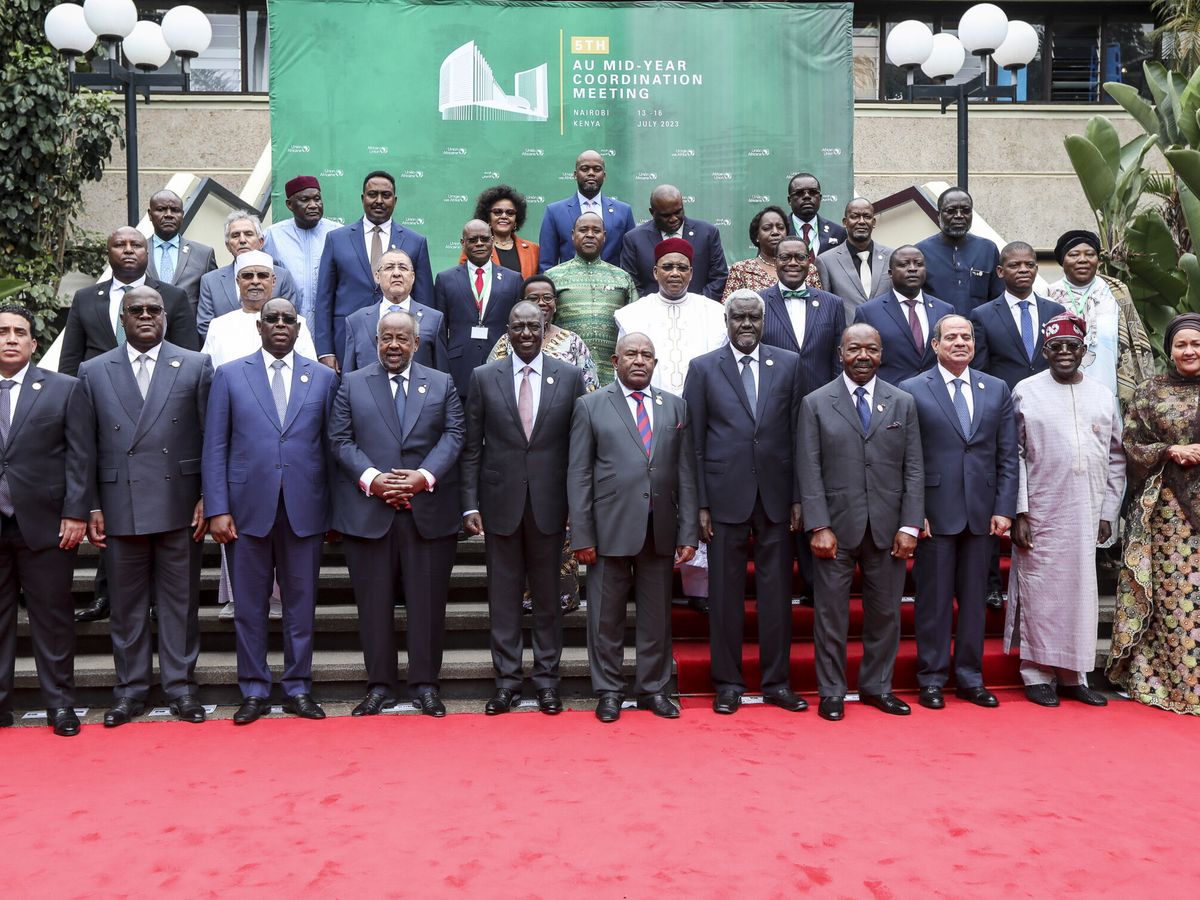 Foto: Líderes de la Unión Africana durante su último encuentro de julio en Nairobi, Kenya. (EFE/Daniel Irungu)