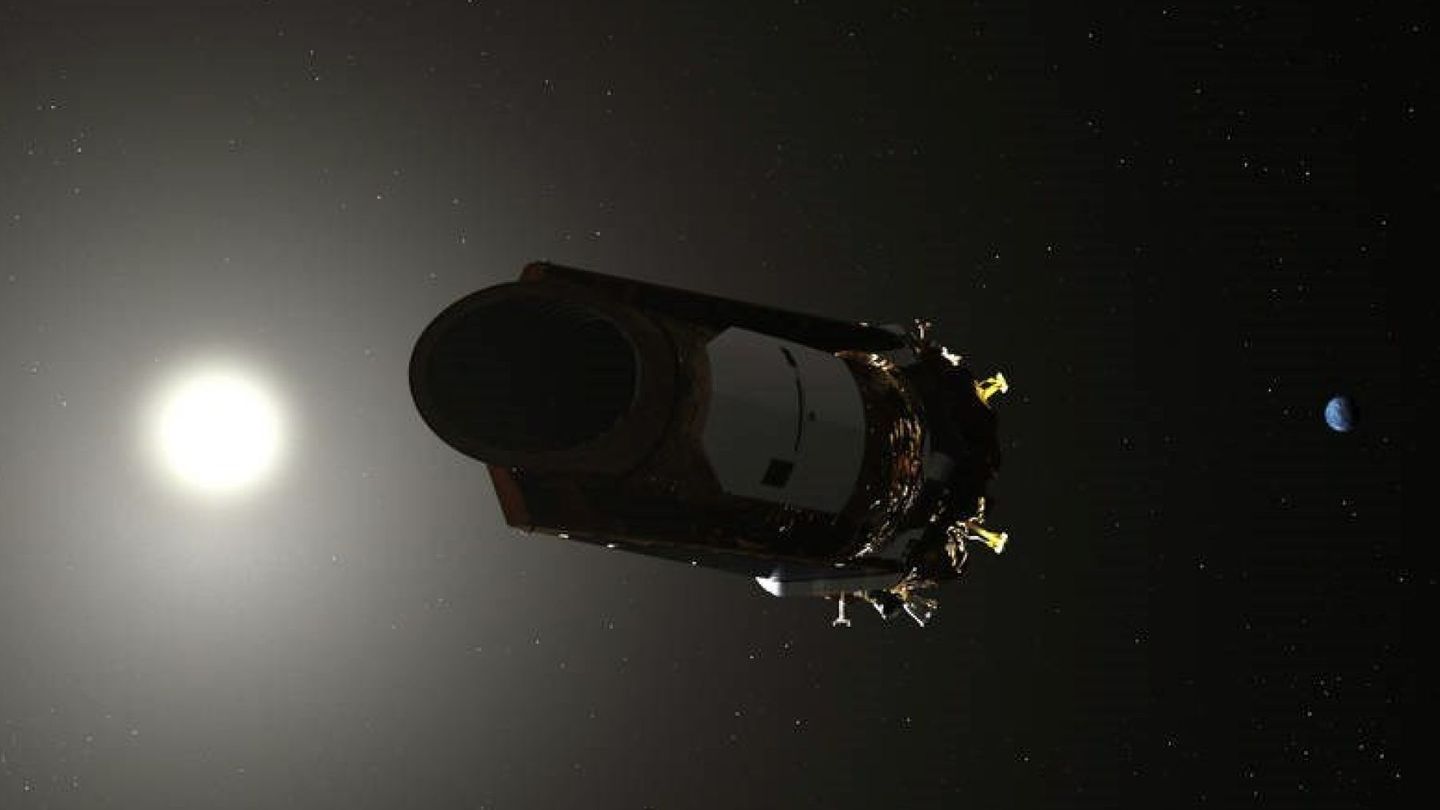 Ilustración del Telescopio Espacial Kepler de la NASA . Foto: EFE Nasa Wendy Stenzel Daniel Rutter 