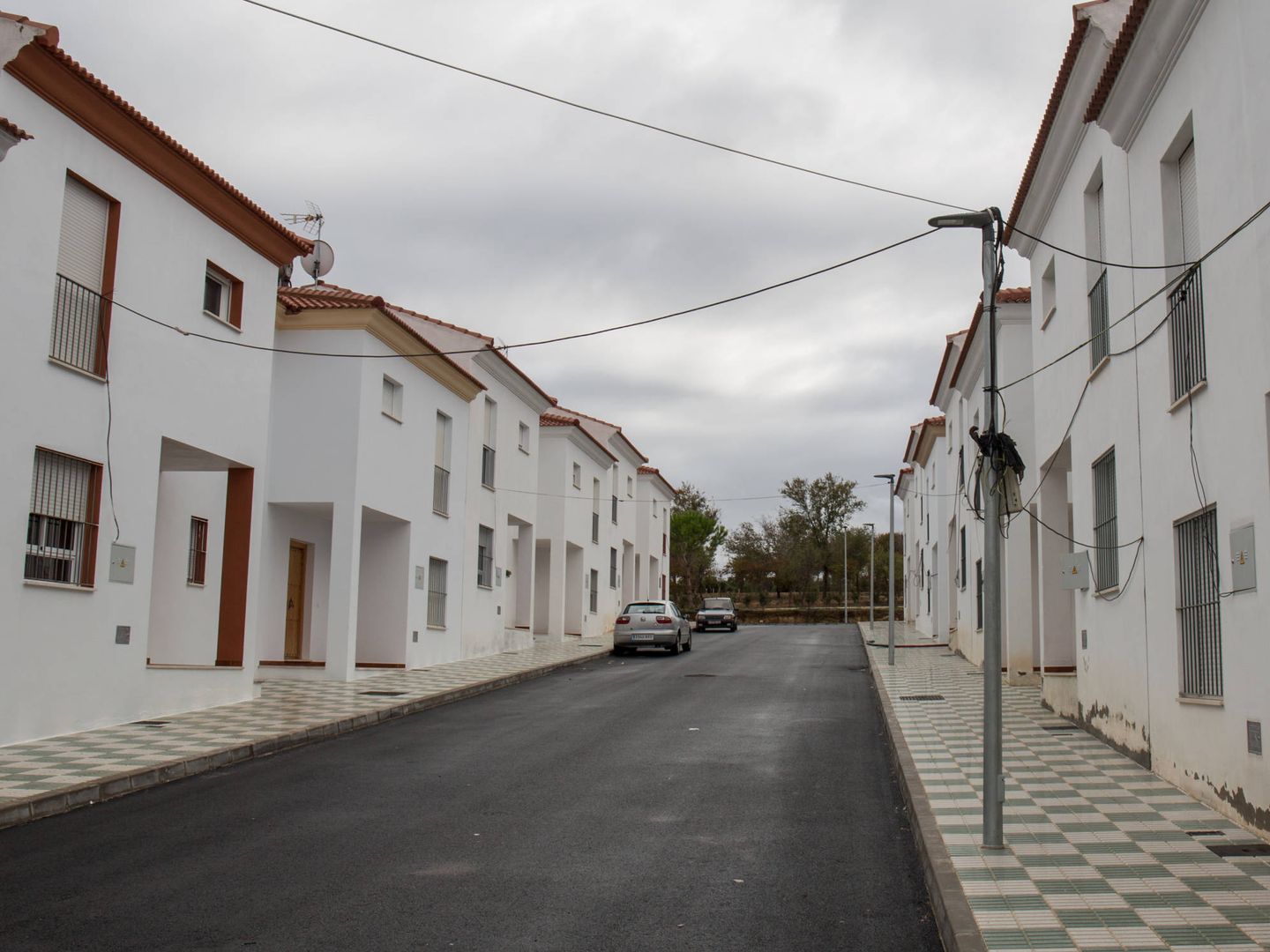 Calle de viviendas sociales en Marinaleda. (D.B.)