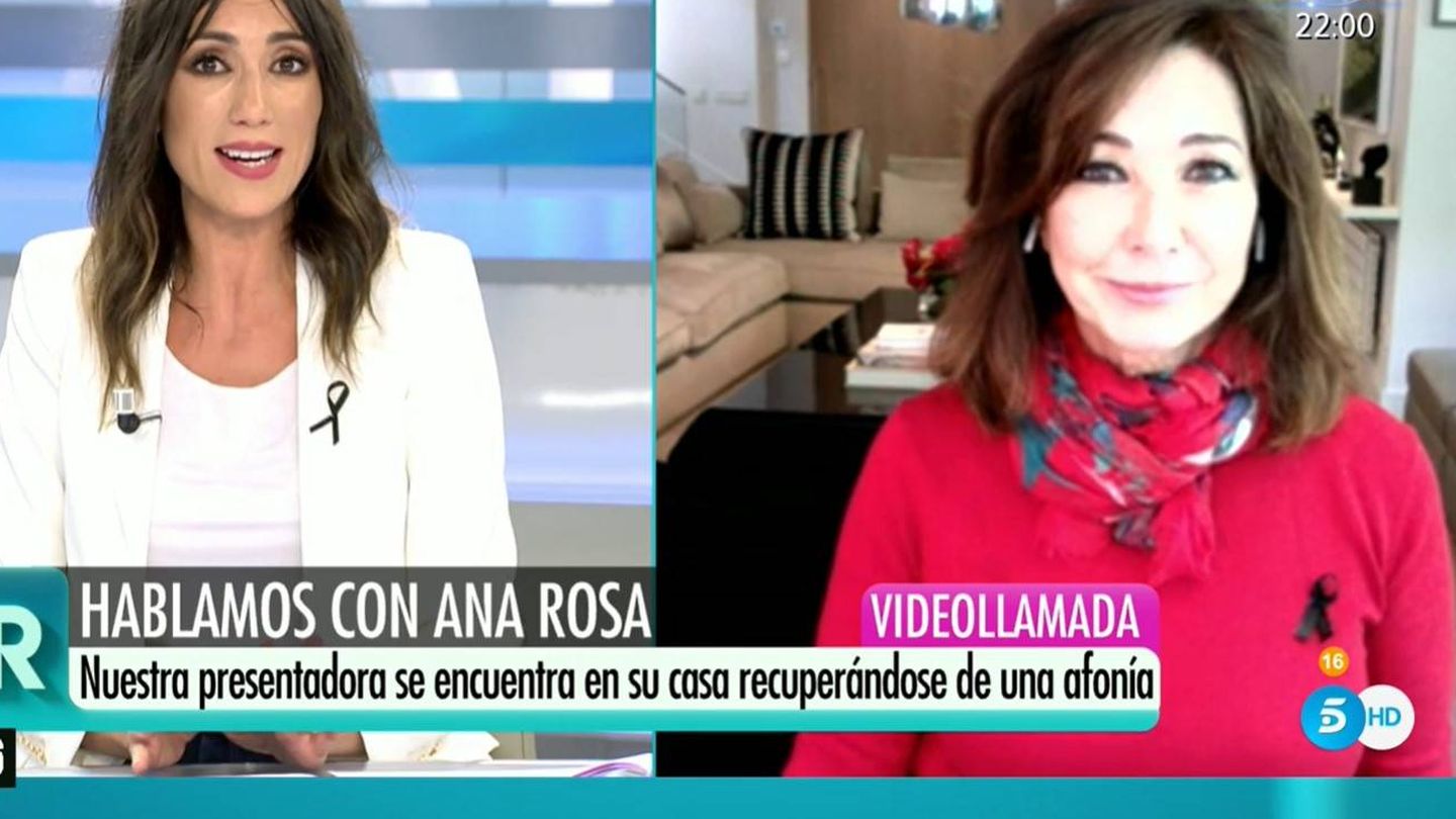 Patricia Pardo y Ana Rosa Quintana. (Mediaset)