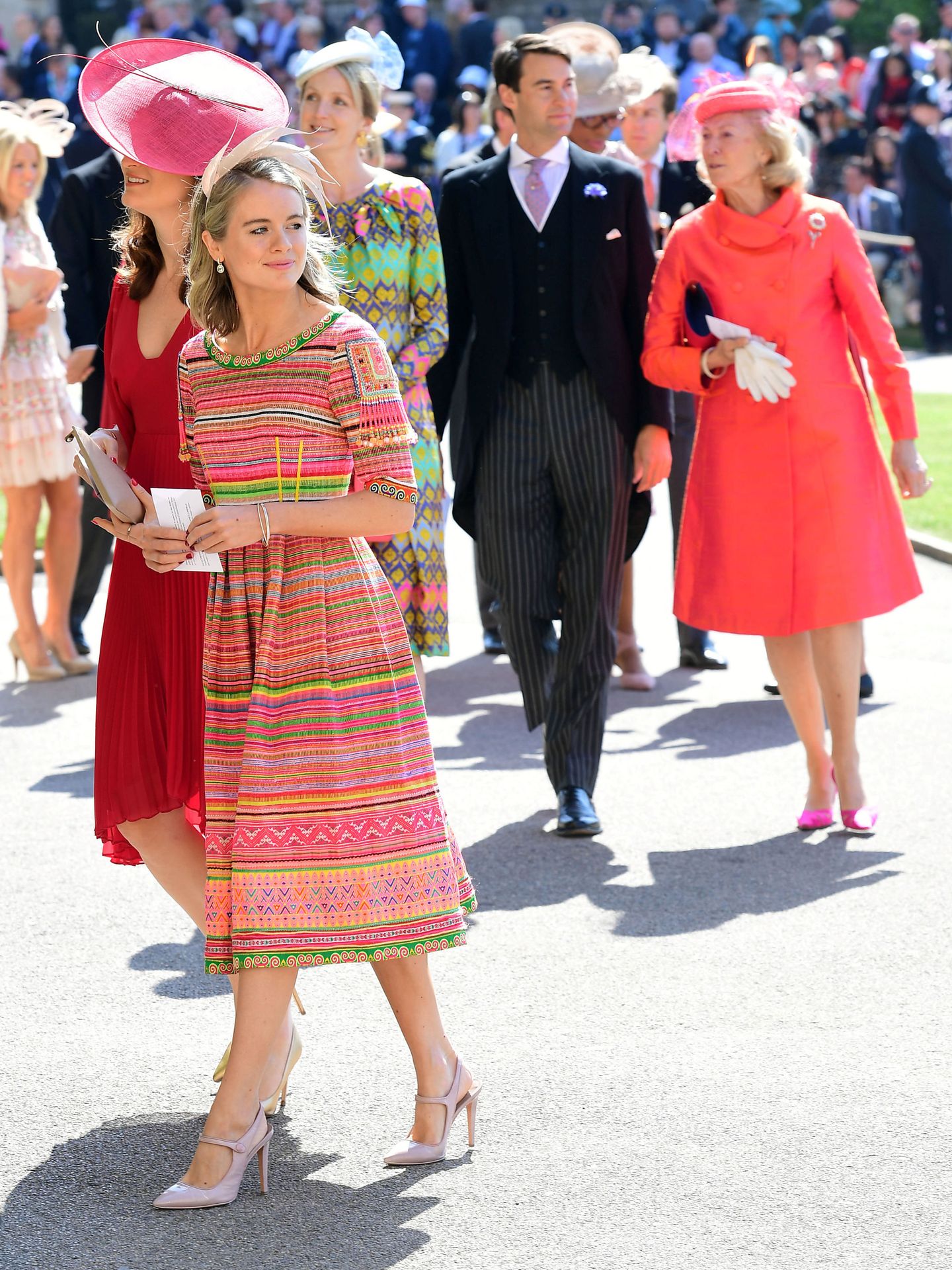 Cressida Bonas, en la boda del príncipe Harry y Meghan Markle. (Reuters)