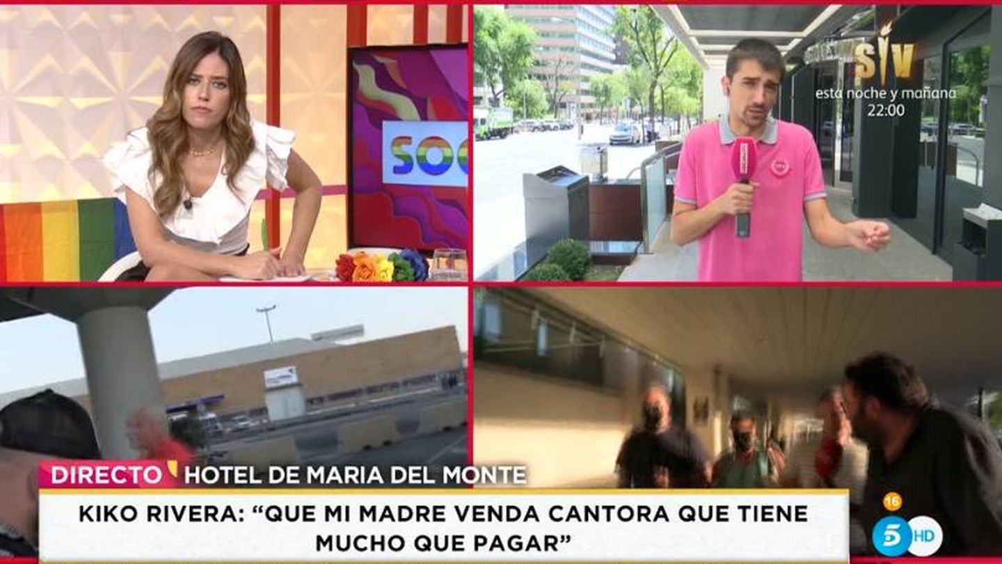 Nuria Marín y Miguel Ángel Rech en 'Socialité'. (Mediaset)