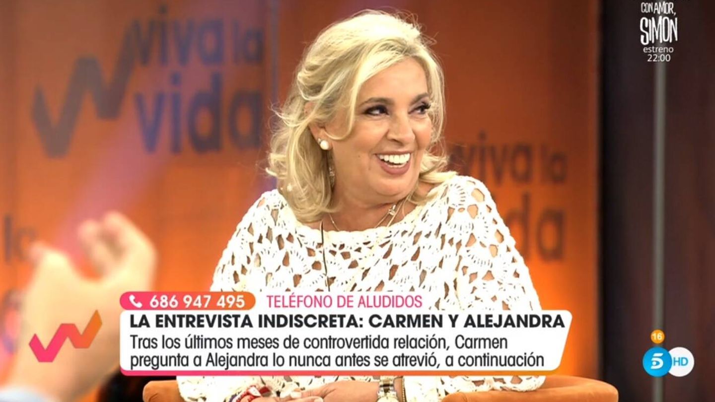 Carmen Borrego, en 'Viva la vida'. (Telecinco).