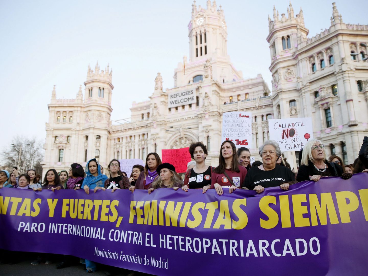 Manifestación del 8 de marzo en 2017 en Madrid (EFE)
