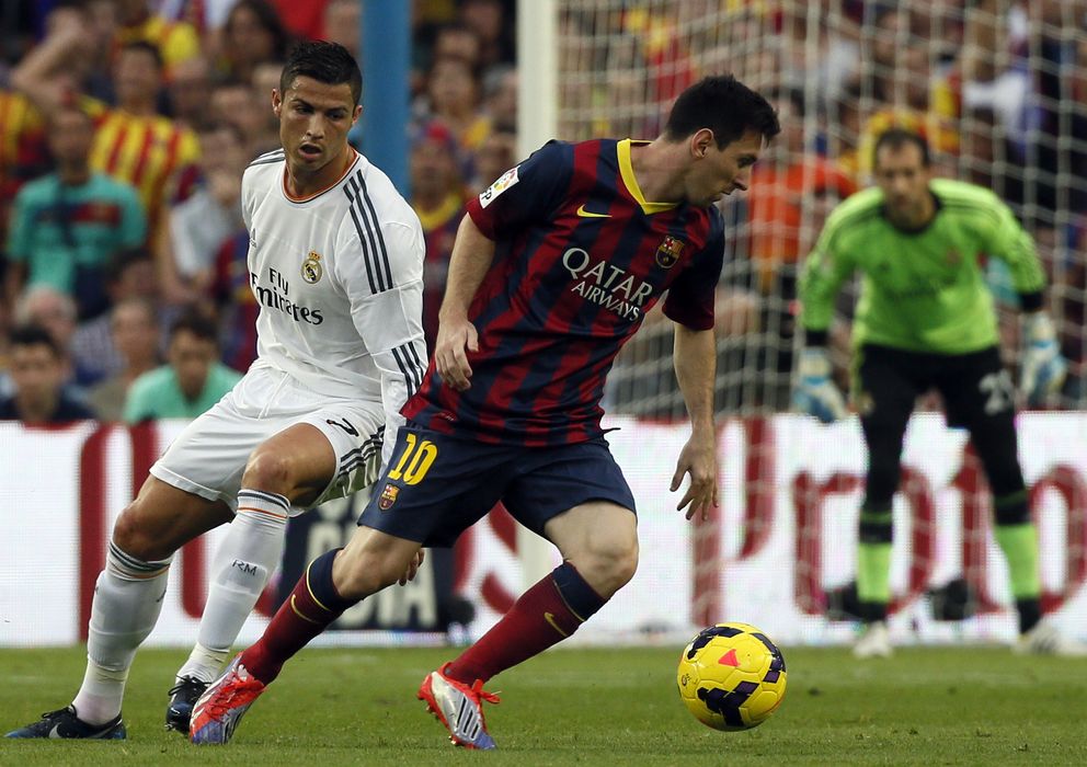 Foto: Cristiano Ronaldo y Leo Messi, la pasada temporada.