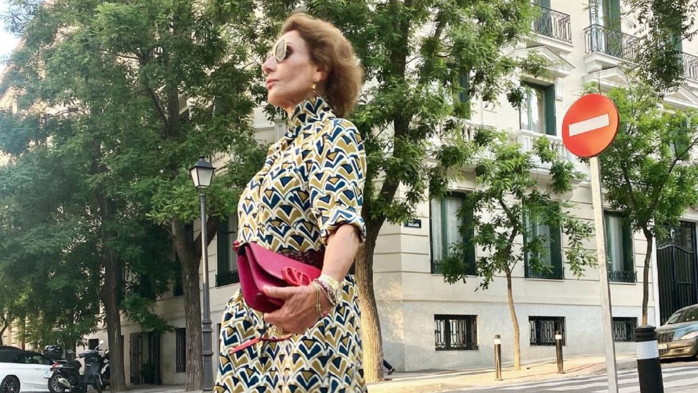 Naty Abascal, paseando por las calles de Madrid. (Instagram/@natyabascal)
