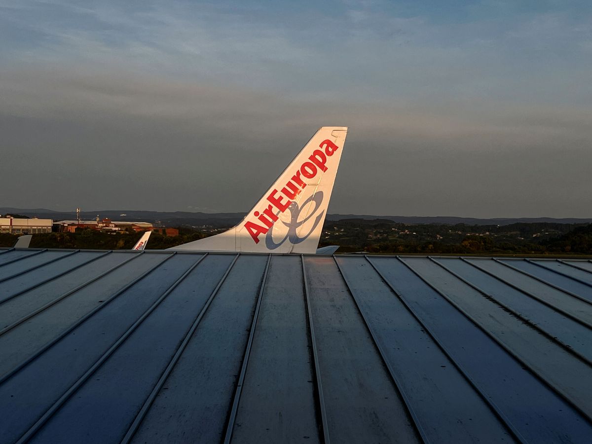 Foto: El ala de un avión de Air Europa. (Reuters/Nacho Doce)