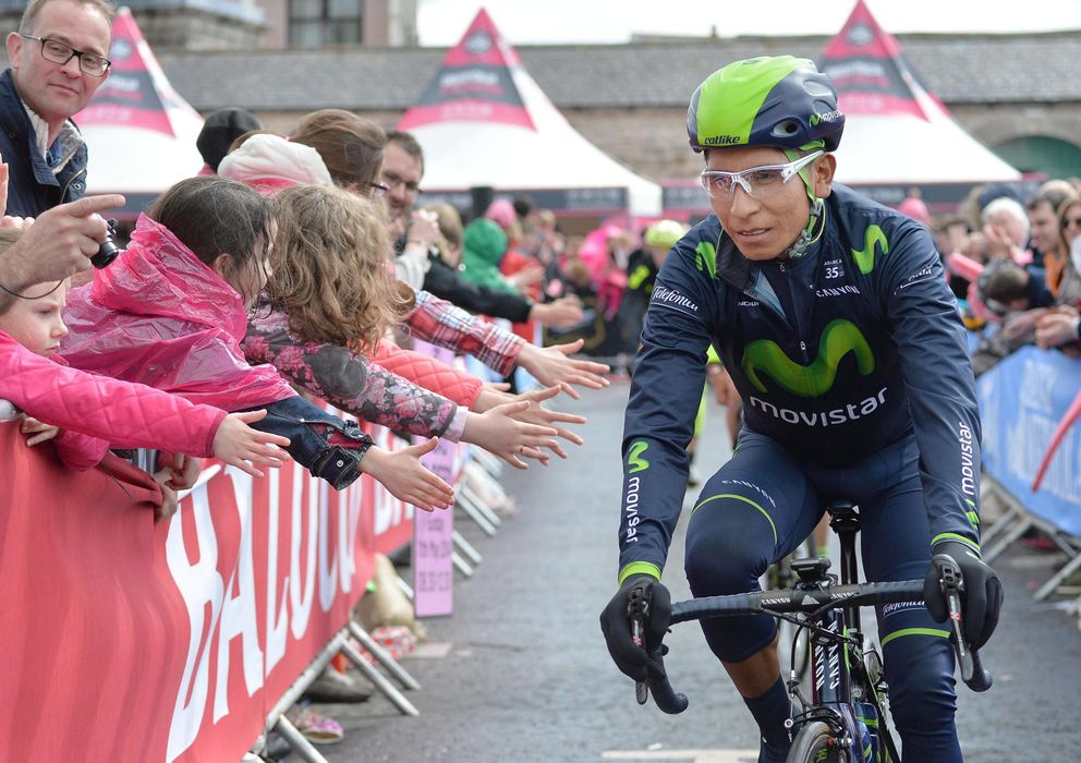 Foto: Nairo Quintana, en el Giro de Italia (Efe). 