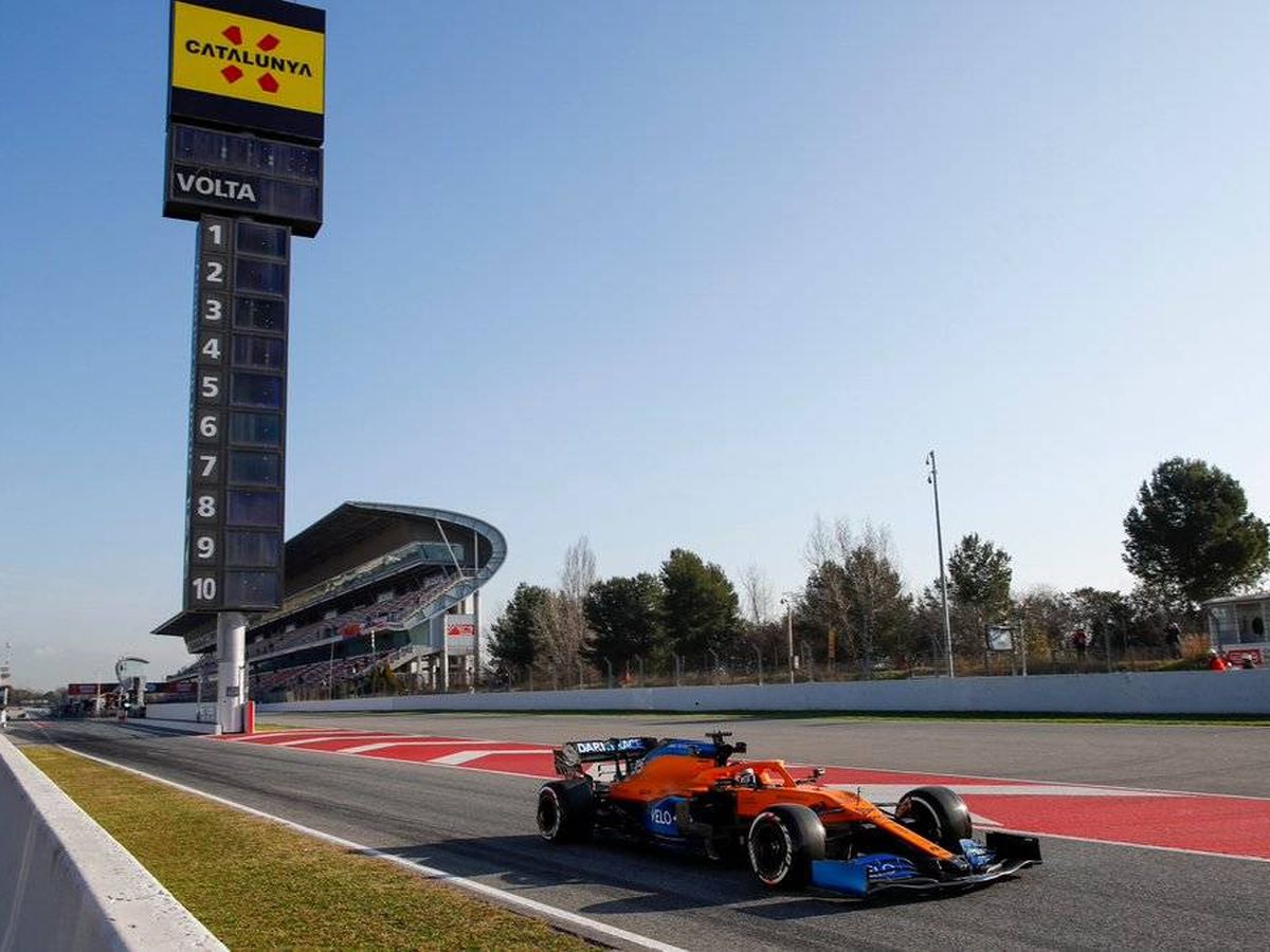 Foto: Primer monoplaza en pista, el MCL35 no dio el menor problema y dejó a Sainz y McLaren satisfechos con los primeros resultados (McLaren)