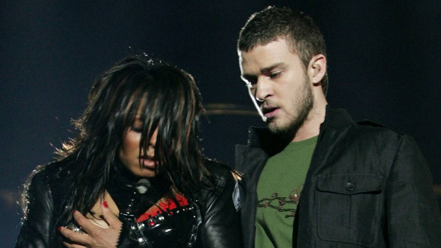 Janet Jackson y Justin Timberlake en la Super Bowl. (Agencias)
