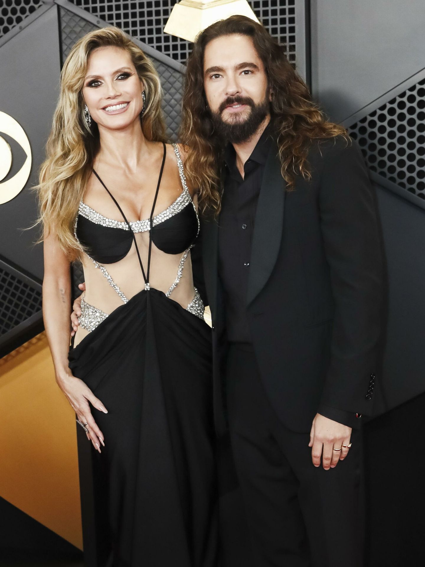 Heidi Klum y Tom Kaulitz, en los Premios Grammy de 2024. (EFE)