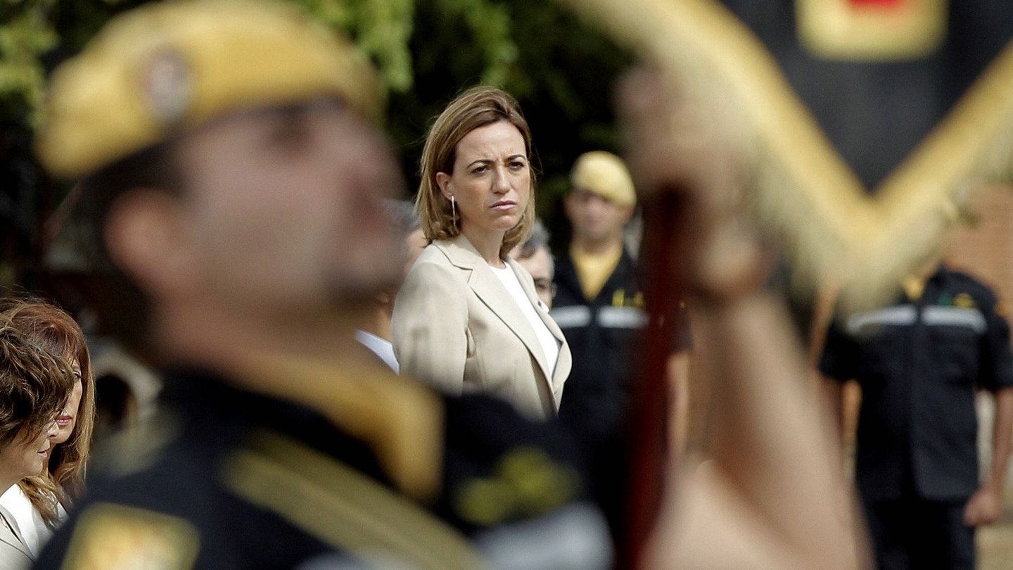 La ministra de Defensa durante el Gobierno de José Luis Rodríguez Zapatero, Carme Chacón.