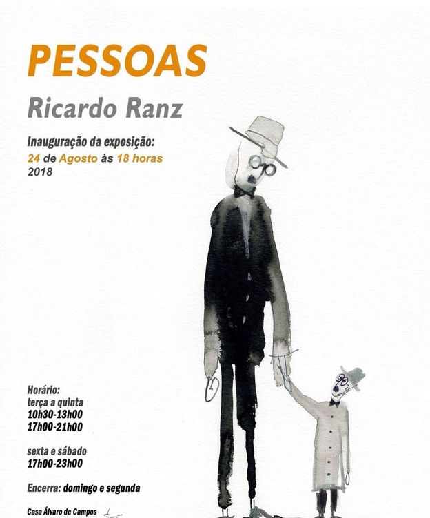Foto: Cartel de la exposición de Ricardo Ranz sobre Fernando Pessoa