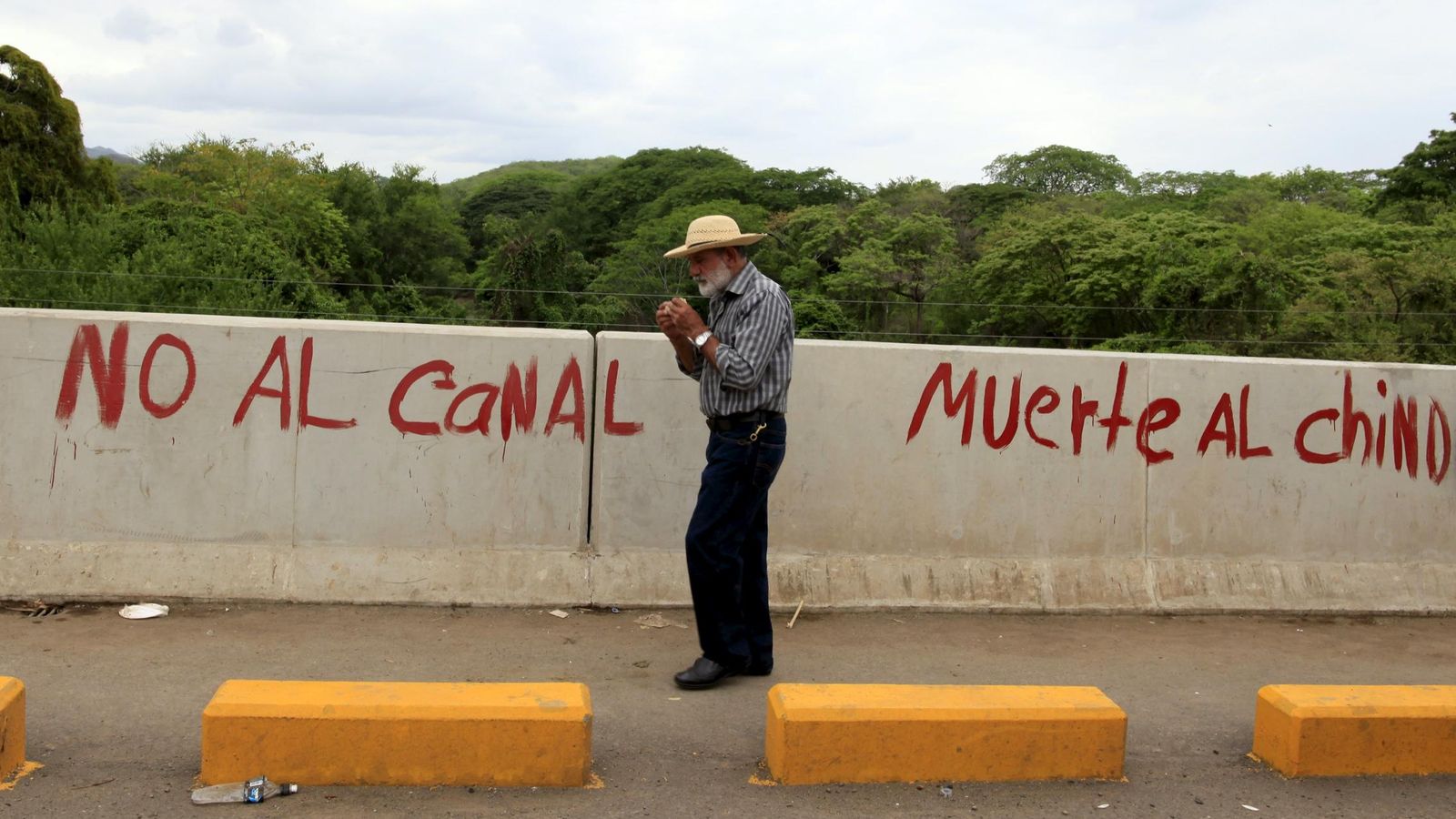 Foto: Pintadas contra el Gran Canal en Juigalpa, Nicaragua, en junio de 2015 (Reuters)