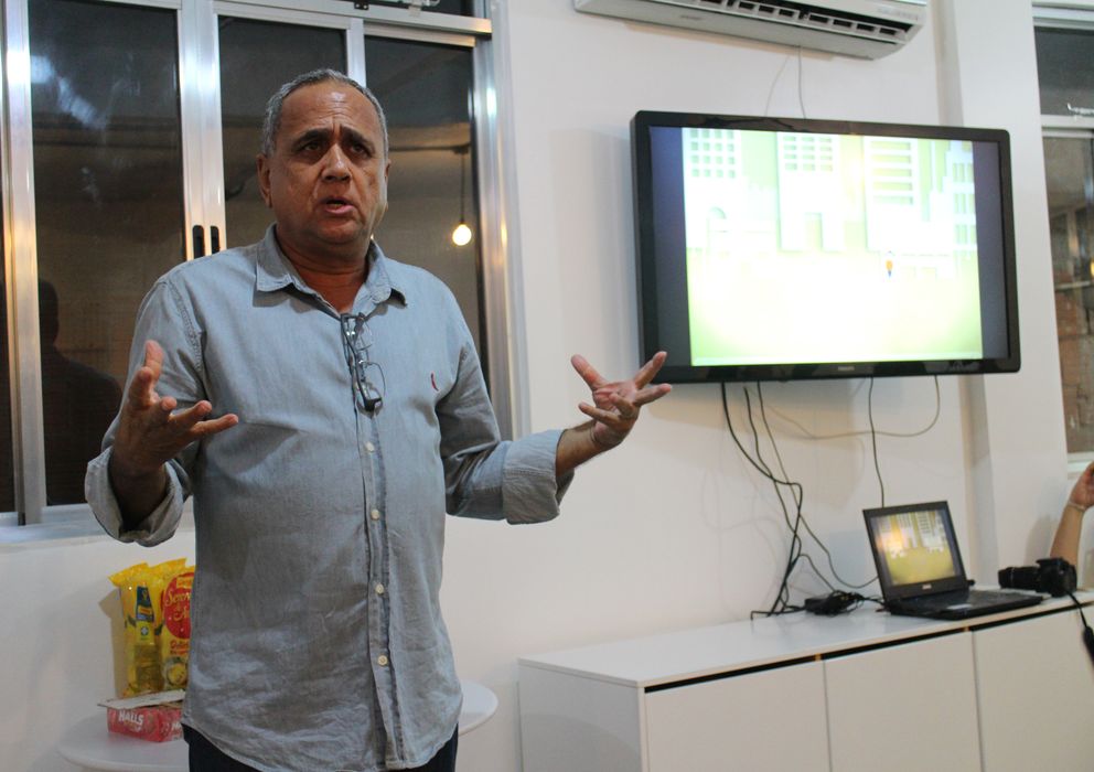 Foto: David Portes, reconocido experto en marketing, durante una de sus charlas en Brasil (Valeria Saccone). 