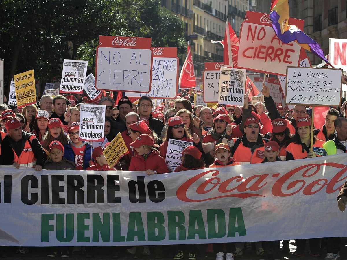 Foto: El cierre de la planta de Fuenlabrada provocó una gran movilización