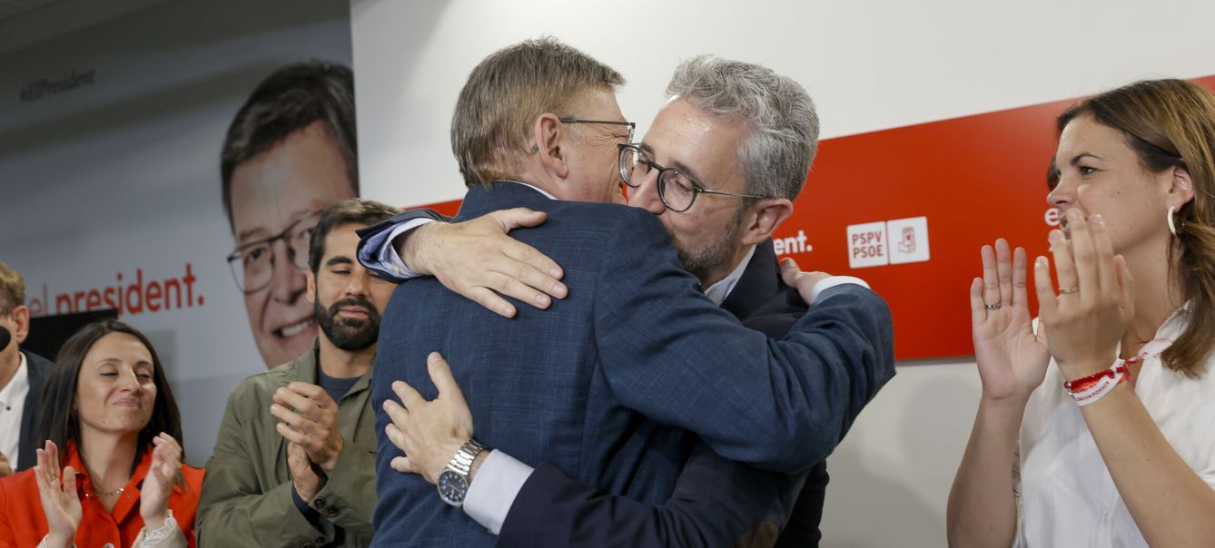 El presidente de la Generalitat, Ximo Puig, tras confirmar la derrota del PSPV en las urnas. (EFE/Juan Carlos Cárdenas)