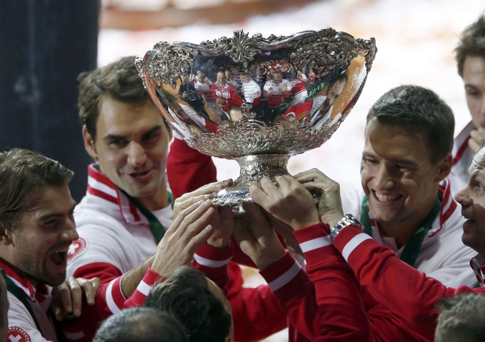 Foto: Suiza ganó su primera Copa Davis en Lille (Reuters).