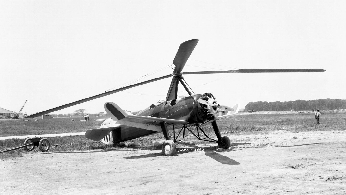 Autogiro Pitcairn PCA-2, construido en los Estados Unidos bajo licencia de Juan de la Cierva