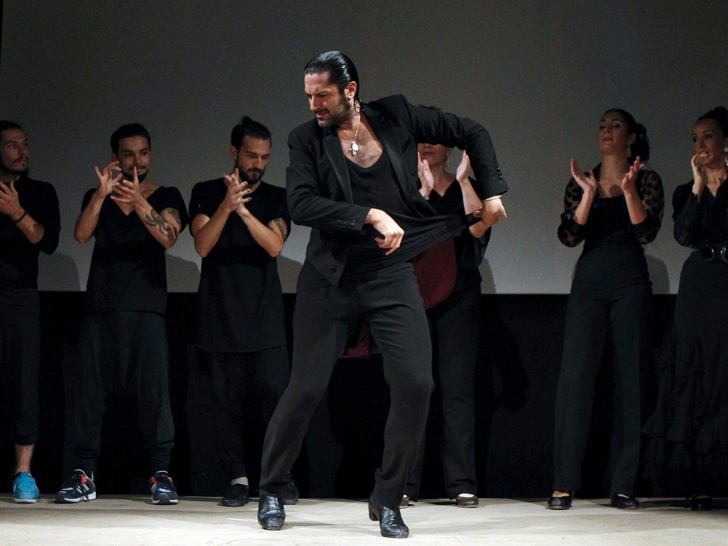 Rafael Amargo actuando en San Sebastian. (EFE)