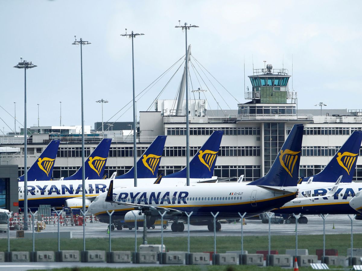 Foto: Aviones de Ryanair en tierra. (Reuters)