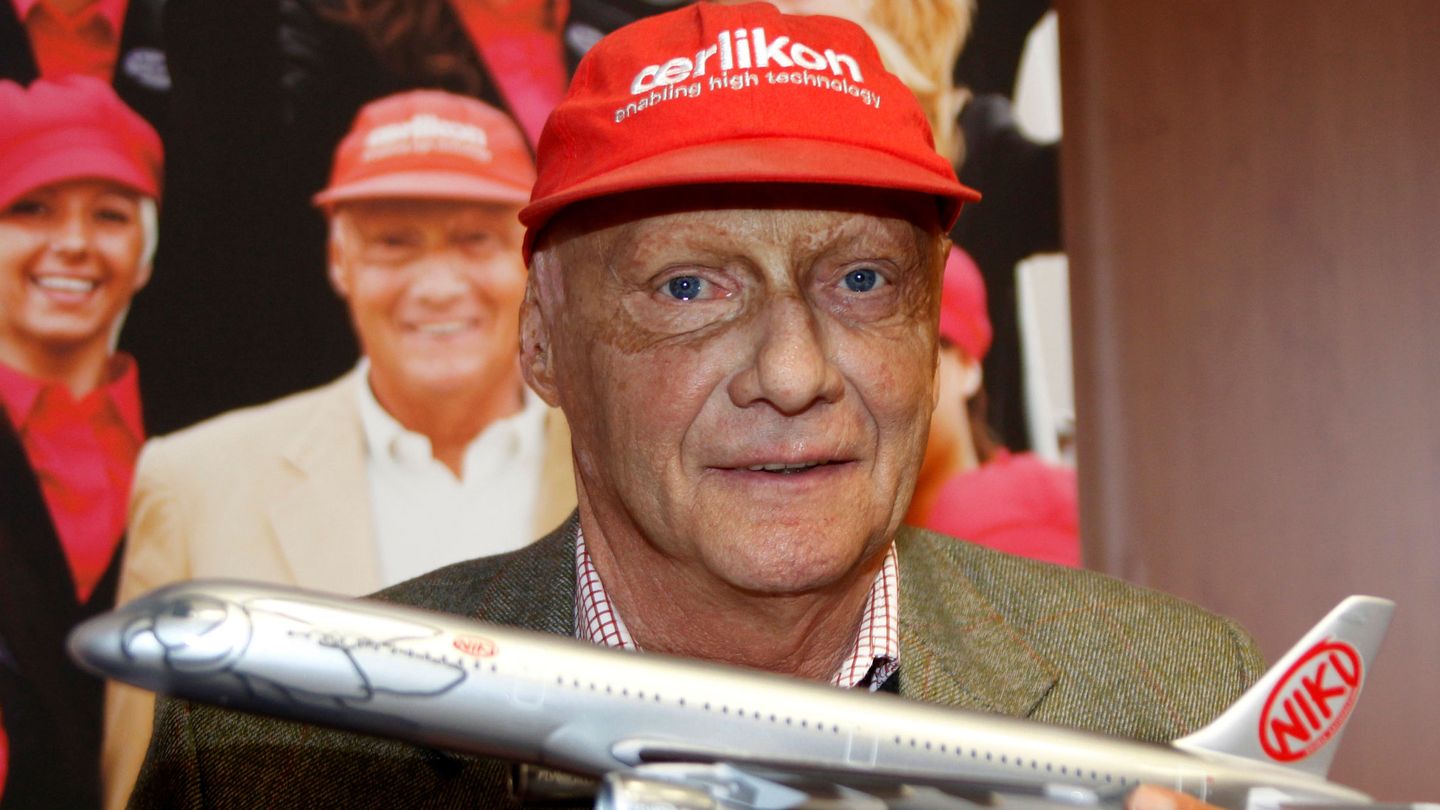 Niki Lauda ejerciendo como presidente  de la aerolínea Niki. (Reuters)
