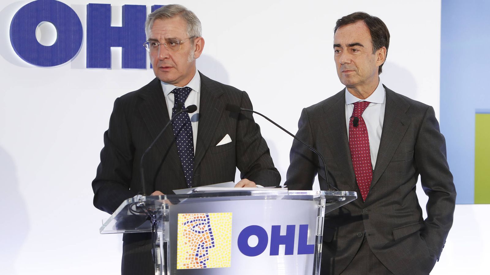Foto: Tomás García Madrid, consejero delegado de OHL, y Juan Villar-Mir, presidente de OHL