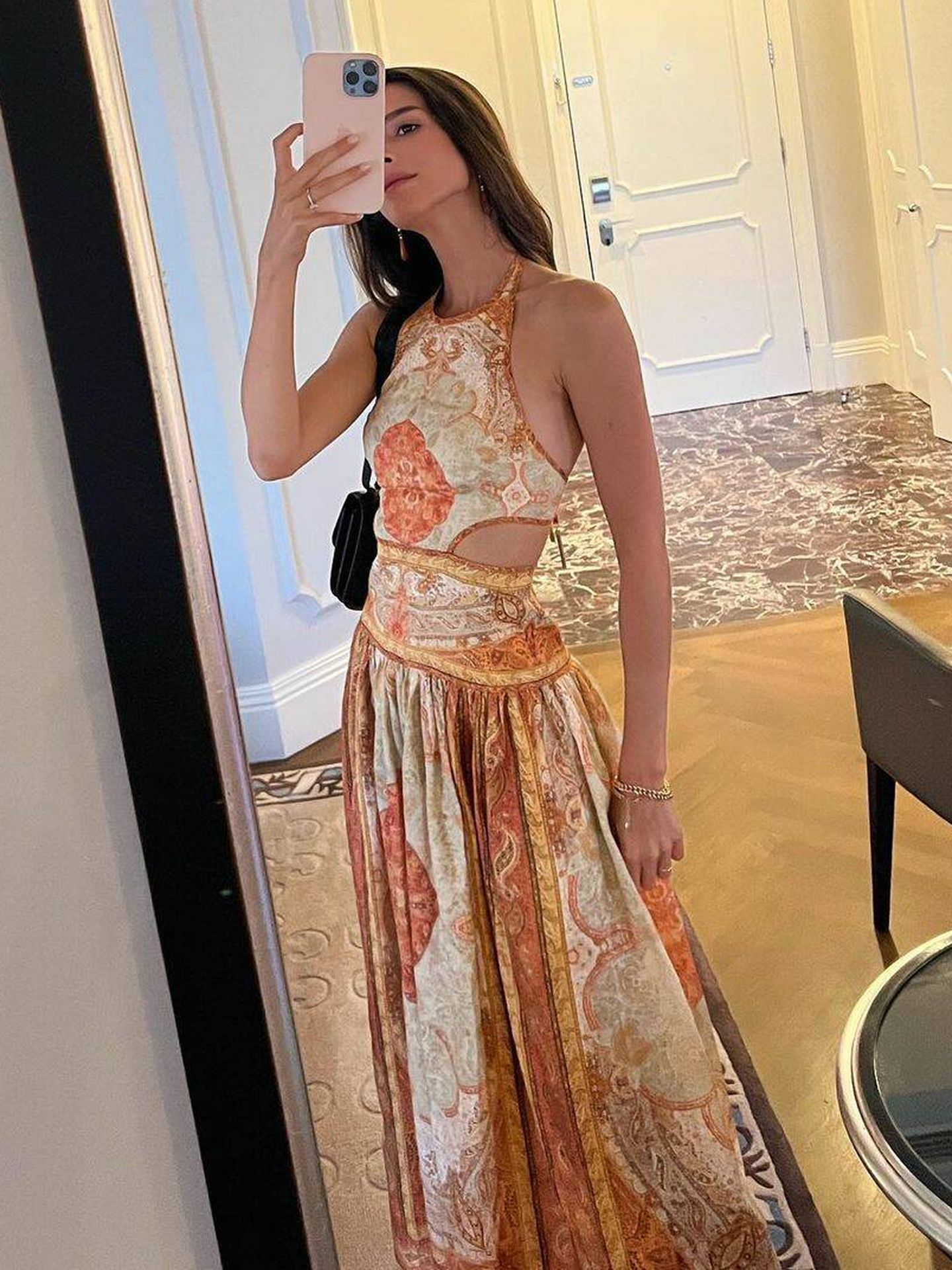 Sandra Gago, vestida de invitada de novia. (Instagram/@sandragago_)