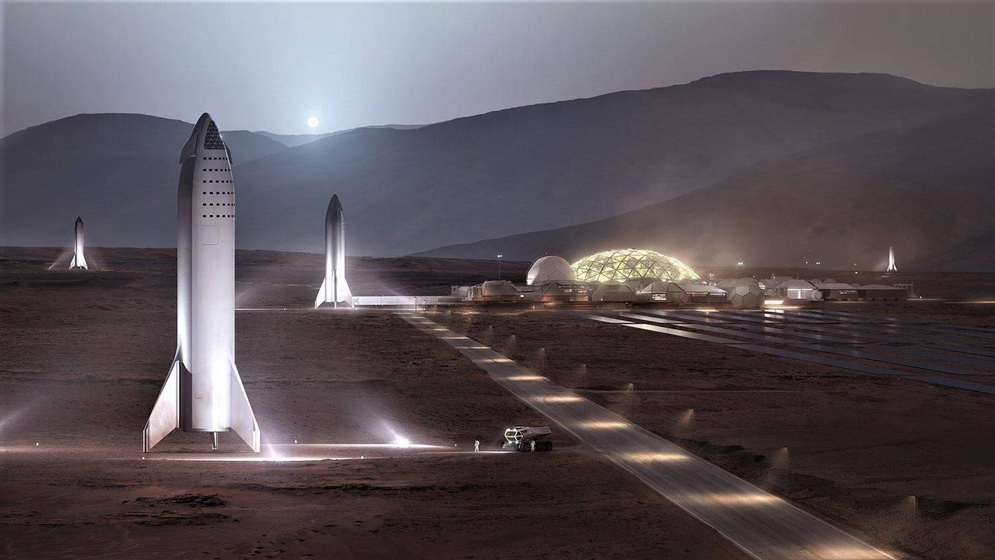 Concepto de la Mars Base Alpha de SpaceX (SpaceX)