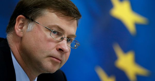 Foto: El vicepresidente de la Comisión Europea, Valdis Dombrovskis, en una foto de archivo. (Reuters)
