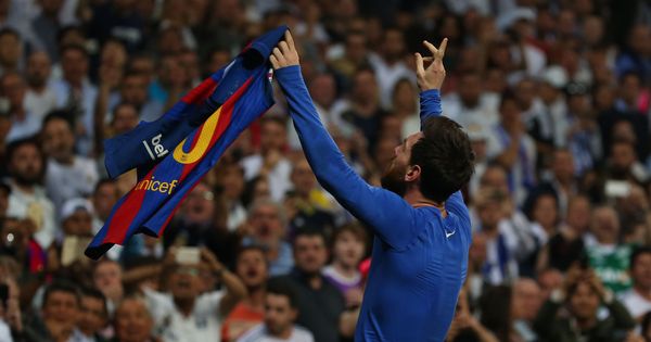 Foto: Messi celebra el gol que dio el triunfo al Barcelona la pasada temporada en el Bernabéu. (Reuters)