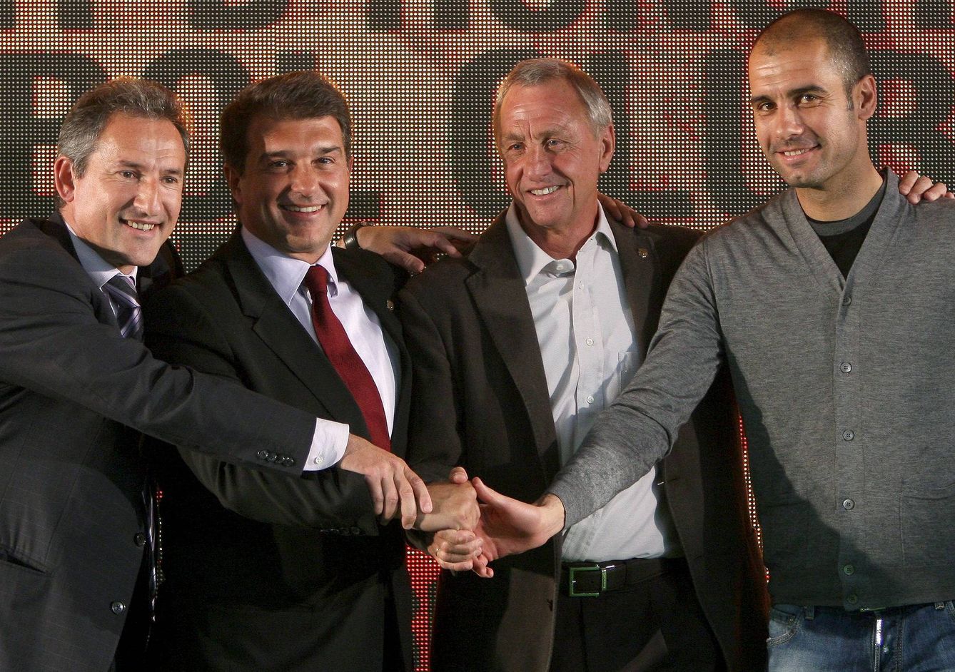 Johan Cruyff, el día en que fue nombrado presidente de honor del FC Barcelona (Efe)