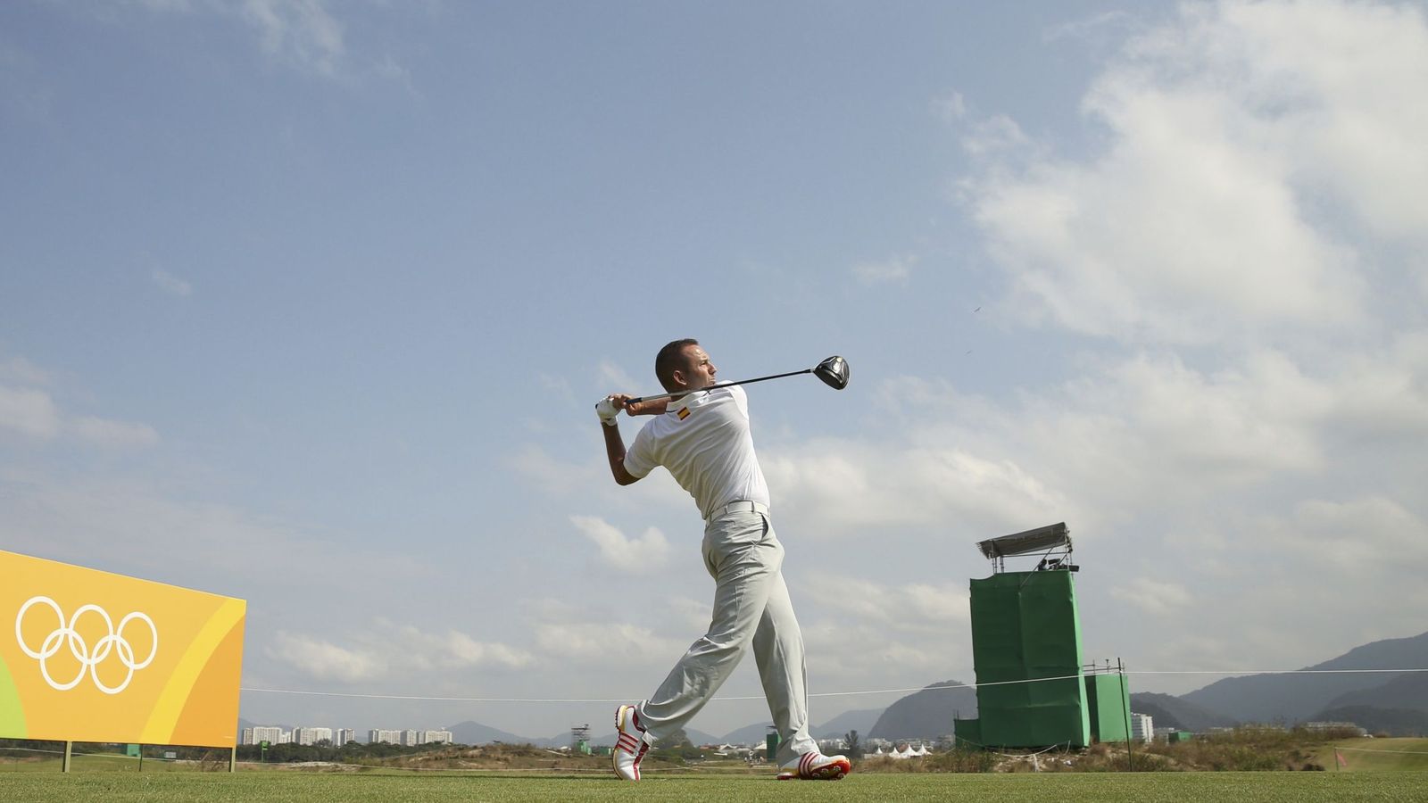 Foto: Sergio García entrenando en el Campo Olímpico de Golf de Río (Andrew Boyers/Reuters).