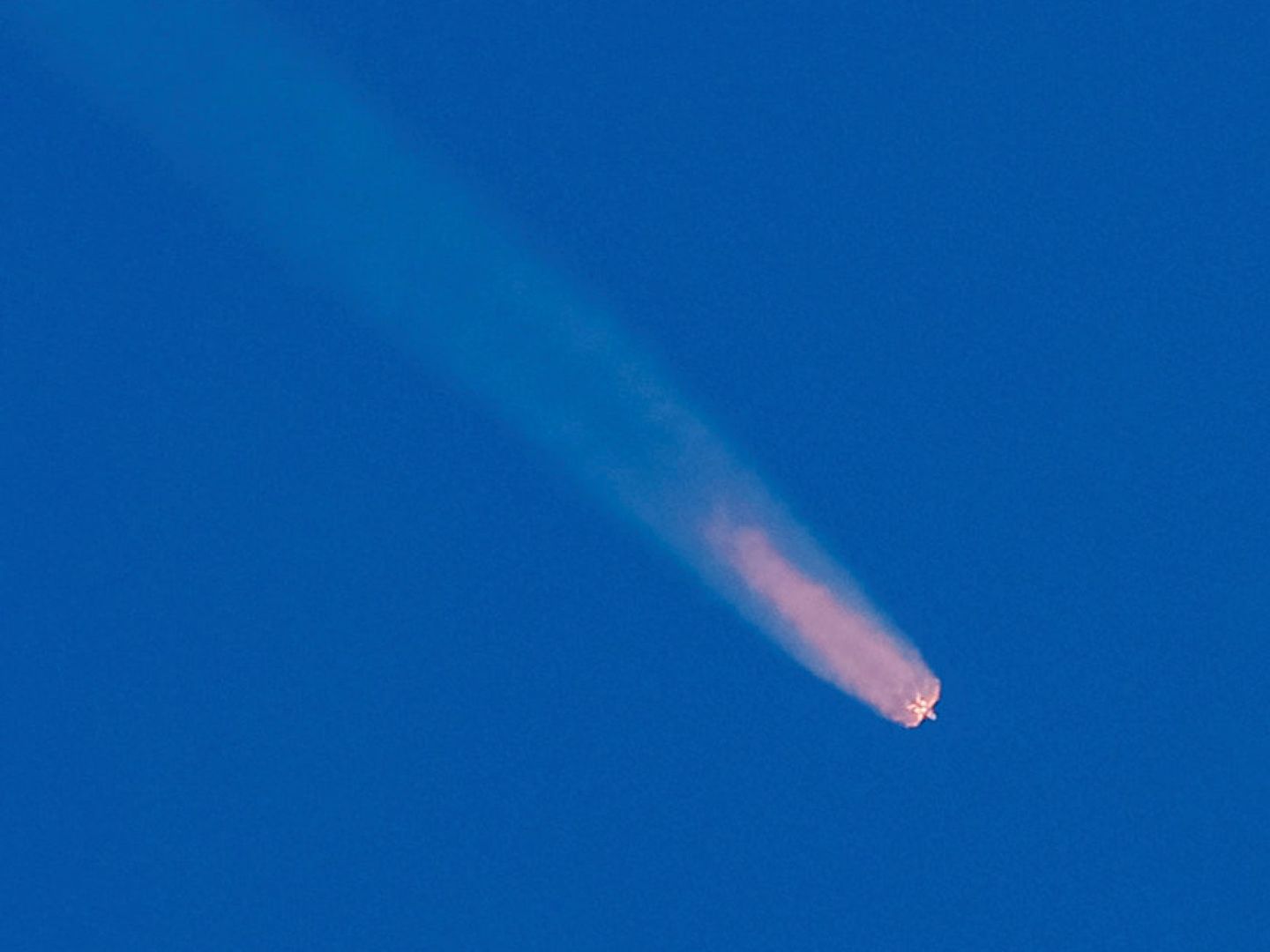 La Soyuz, tras el lanzamiento (Shamil Zhumatov / Reuters)