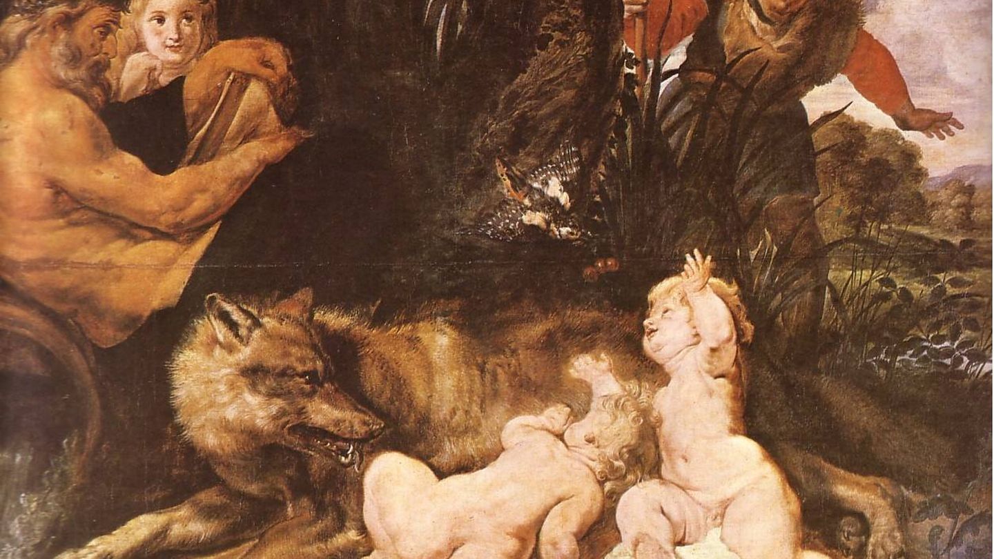 'Rómulo y Remo', por Rubens