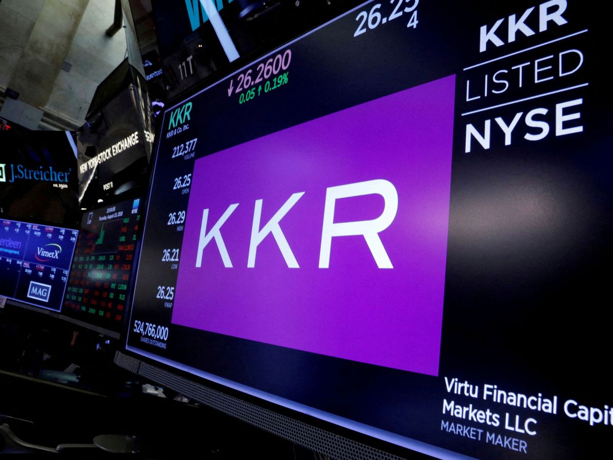 Foto: Logo de KKR. (Reuters/Brendan McDermid)
