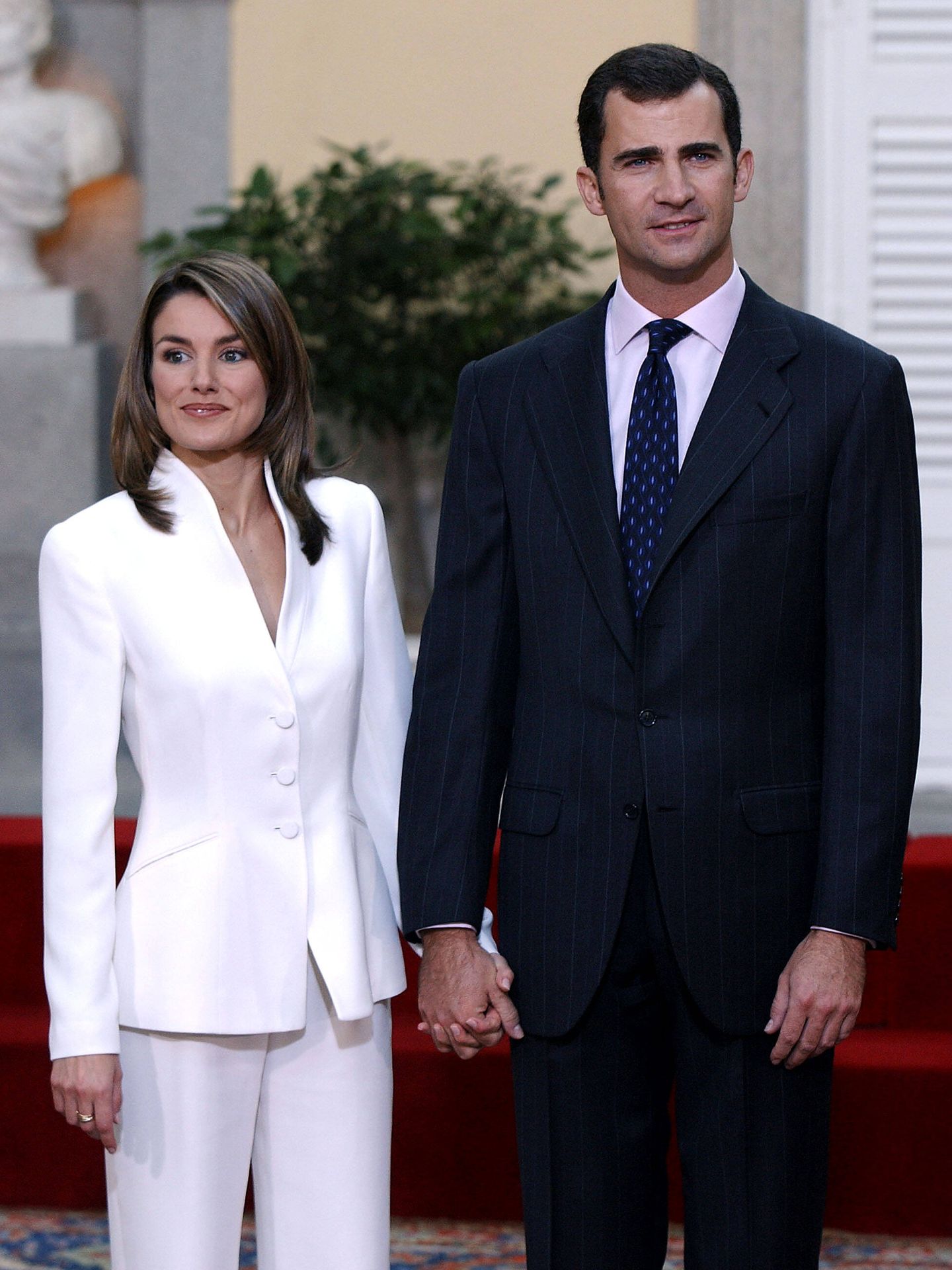 Felipe y Letizia, el día de su pedida. (Getty/Carlos Álvarez)