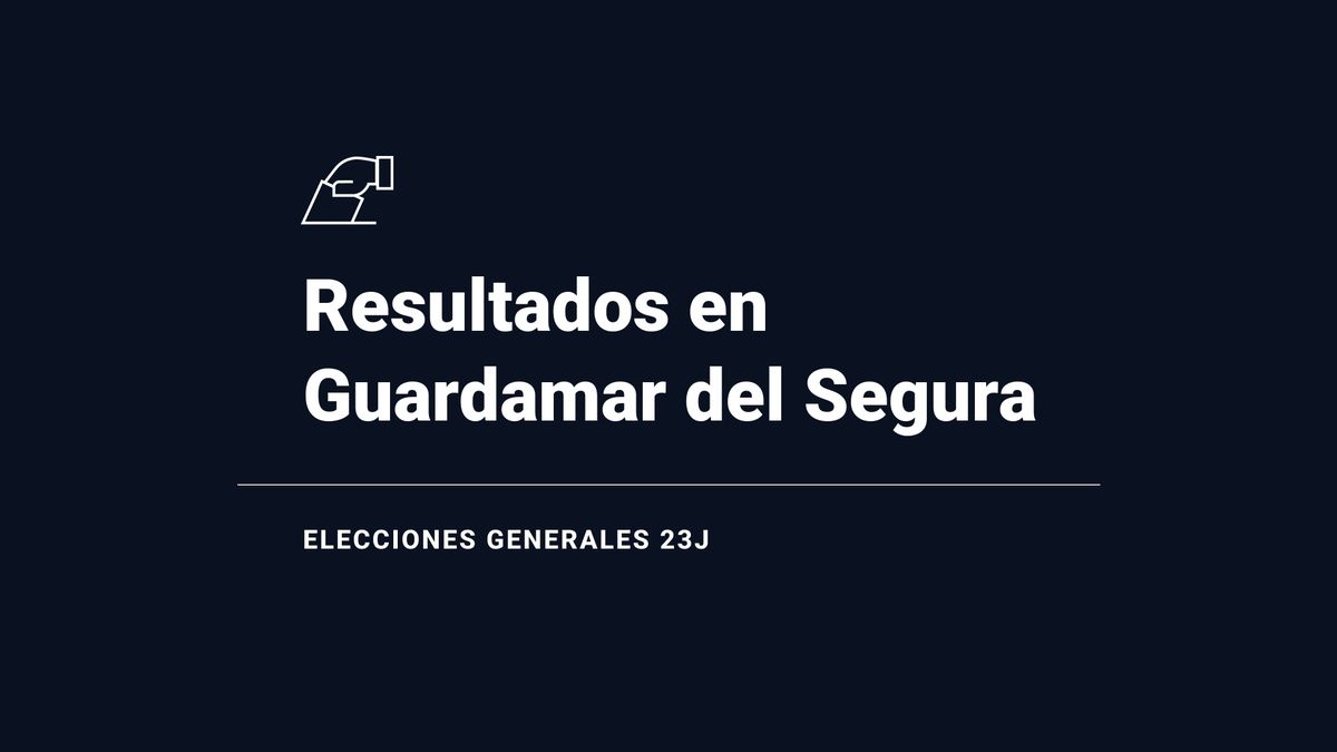 Resultados, votos y escaños en directo en Guardamar del Segura de las elecciones del 23 de julio: escrutinio y ganador