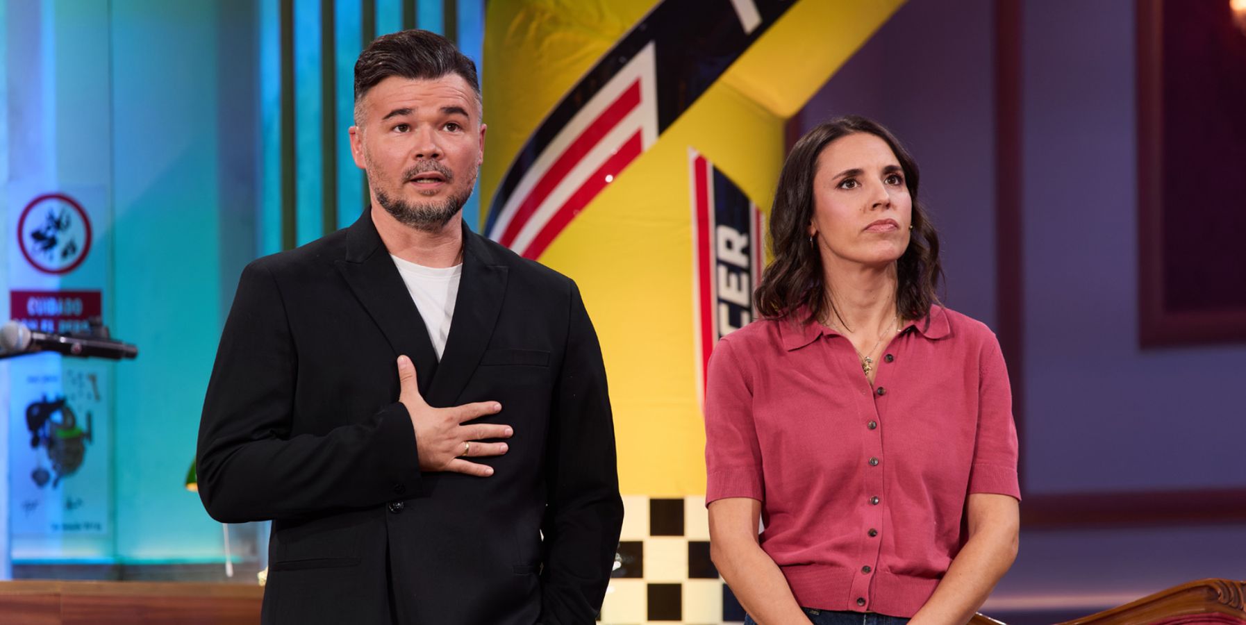 Audiencias TV | David Broncano logra su segunda mejor cuota histórica con la visita de Gabriel Rufián e Irene Montero a 'La revuelta'