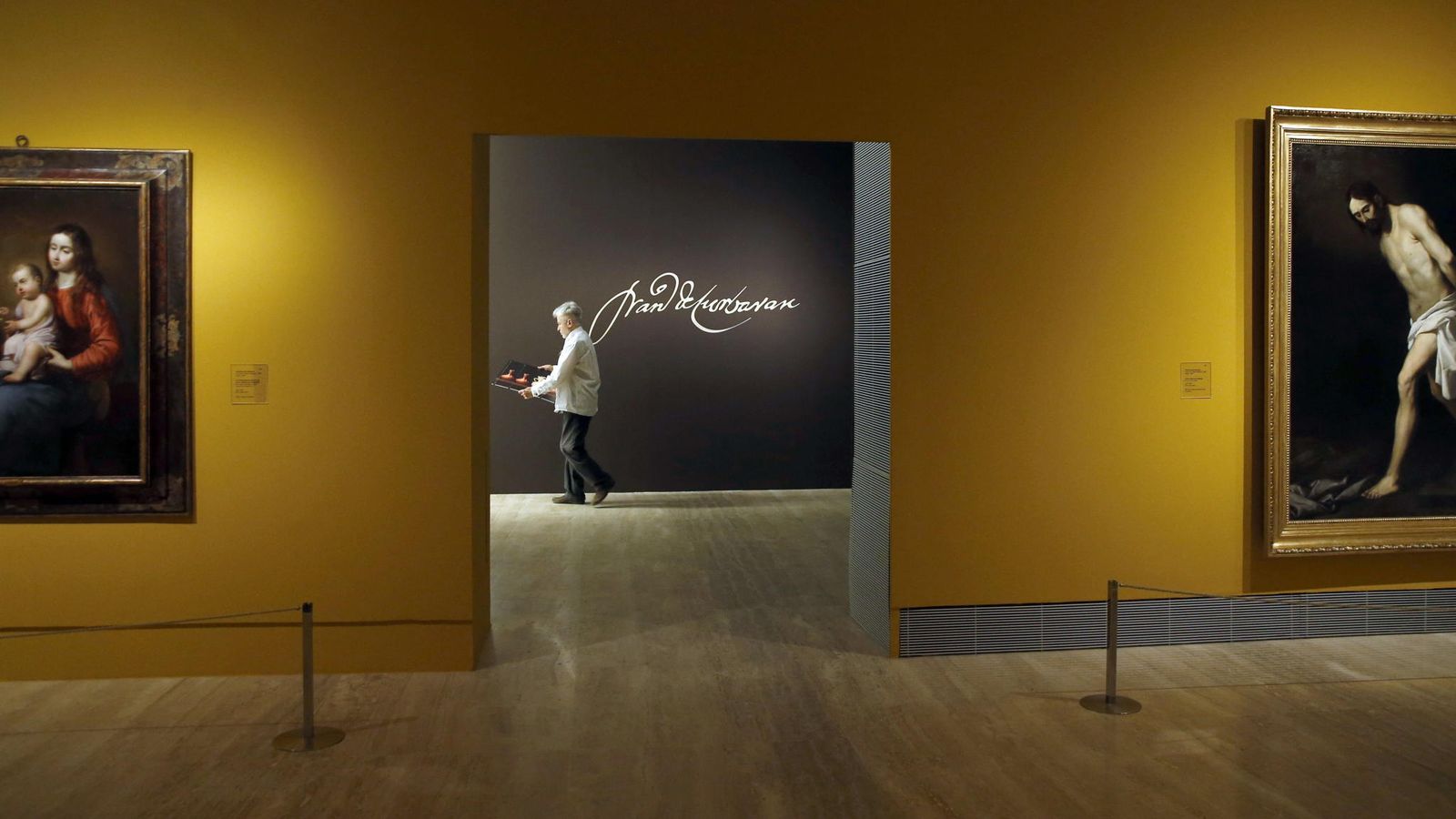 Foto: Una de las salas de la exposición "Zurbarán: una nueva mirada", en el Museo Thyssen. (EFE)