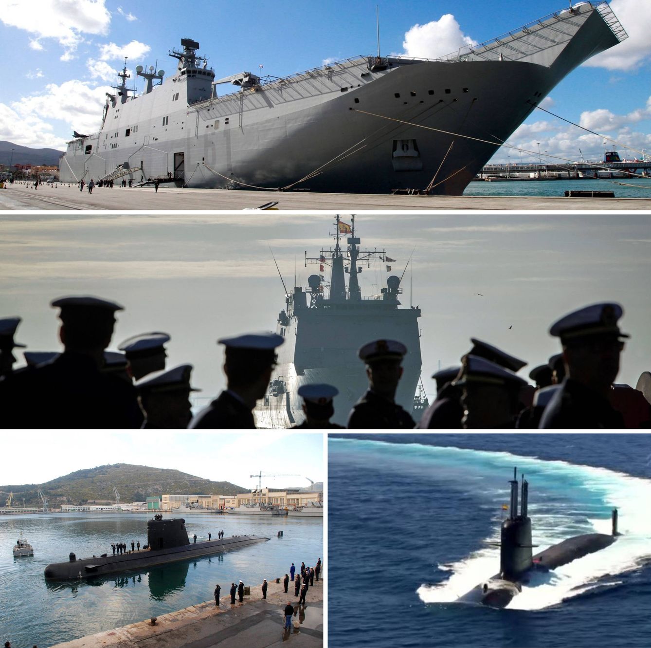 Algunos de los buques más representativos de la armada española. (EFE/EC)