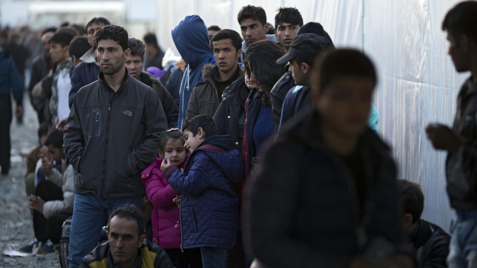 Foto: Refugiados en Macedonia. (EFE)