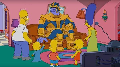 El villano Thanos acaba con la familia Simpson