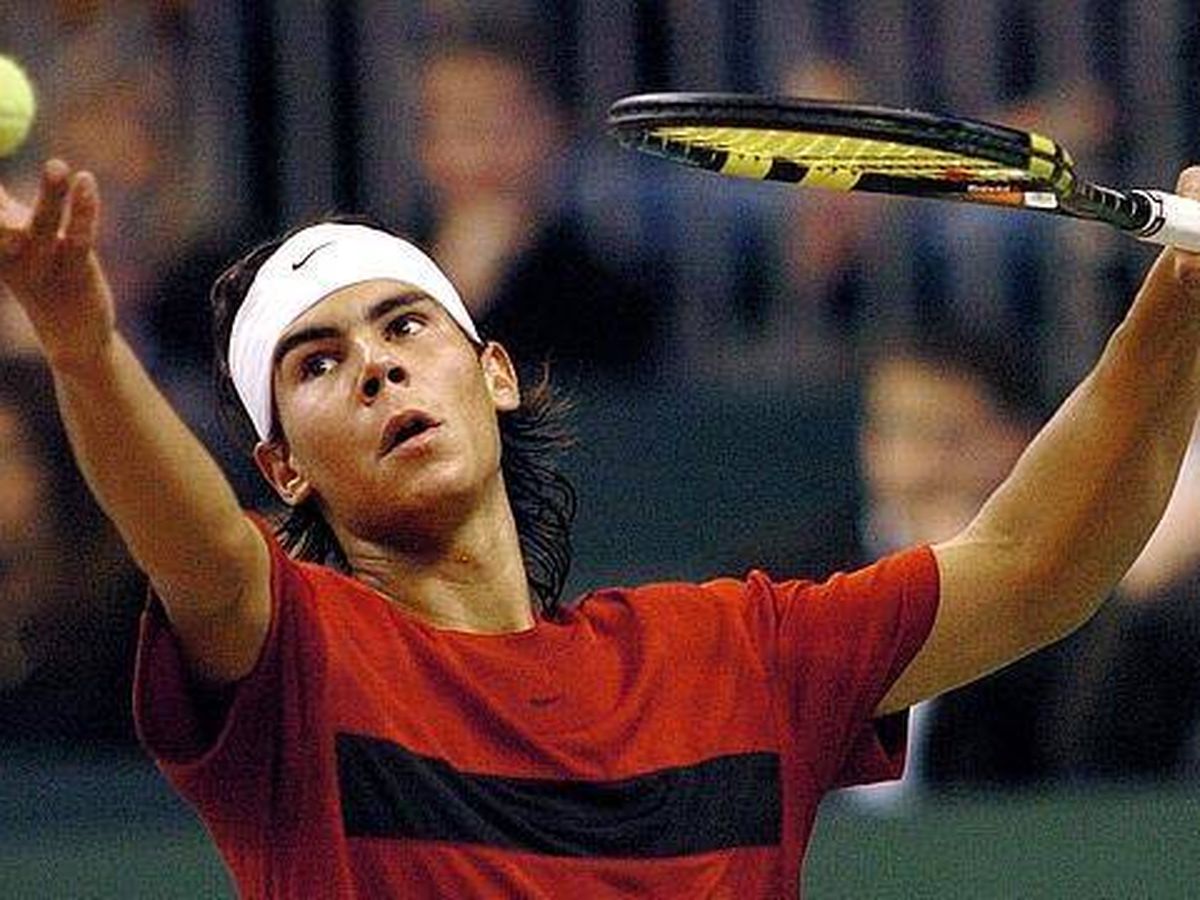 Foto: Nadal, en 2004, el día en que debutó en la Copa Davis.