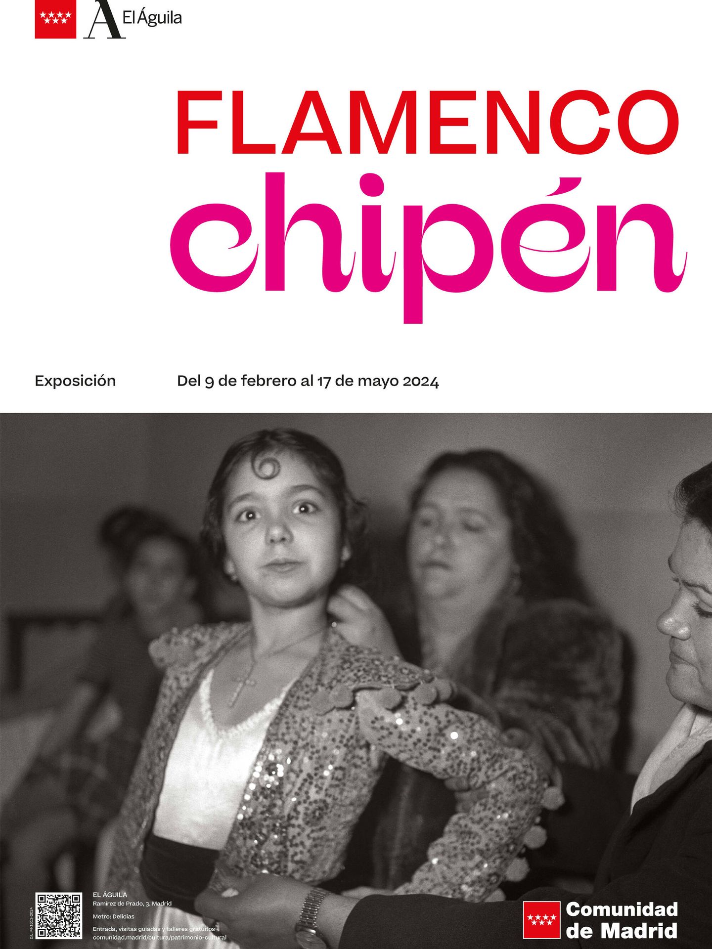 El cartel de la exposición Flamenco chipén, que se puede ver estos días en Madrid. (Cedida)