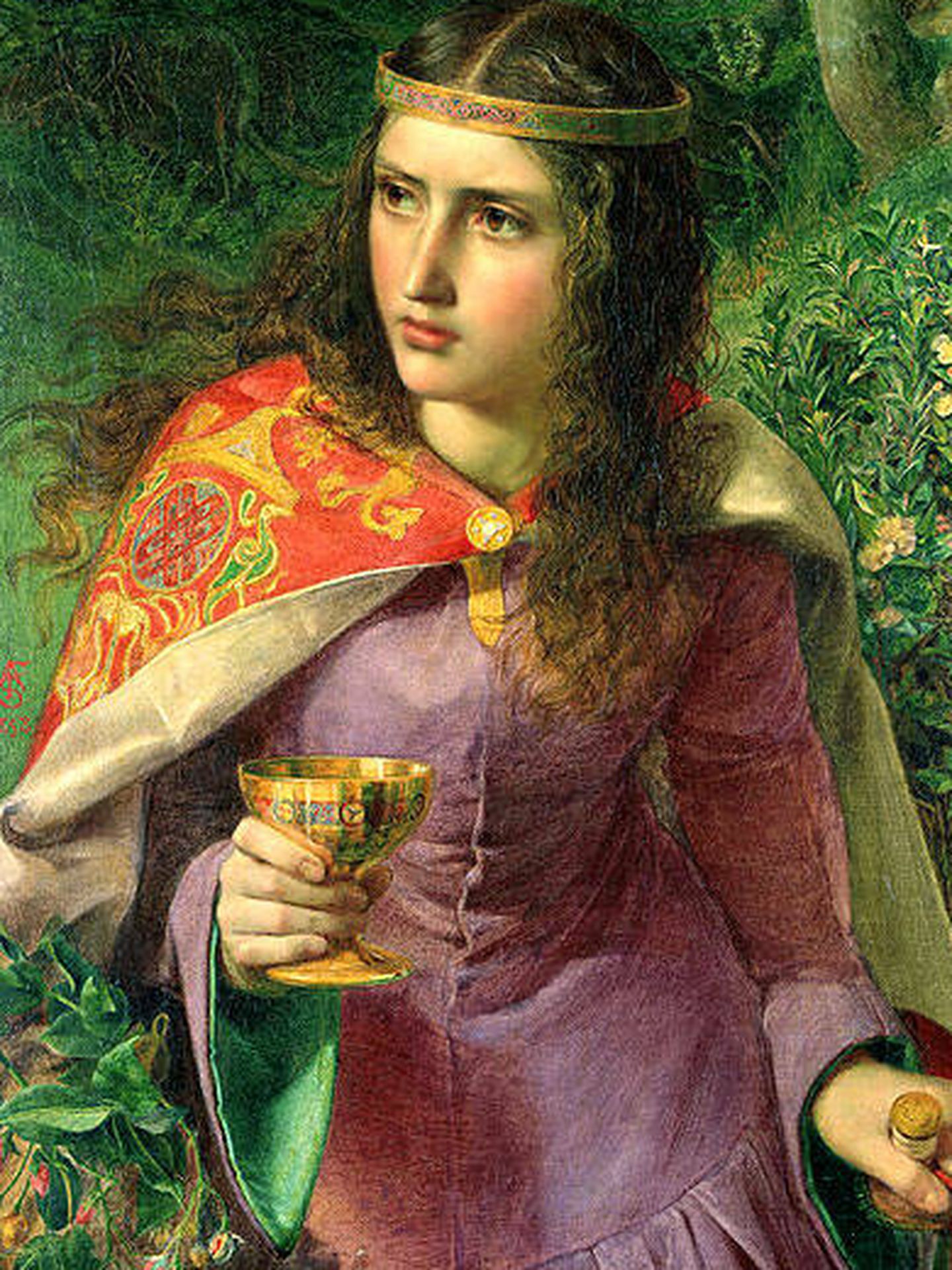 Leonor de Aquitania, retrato de Frederick Sandys.