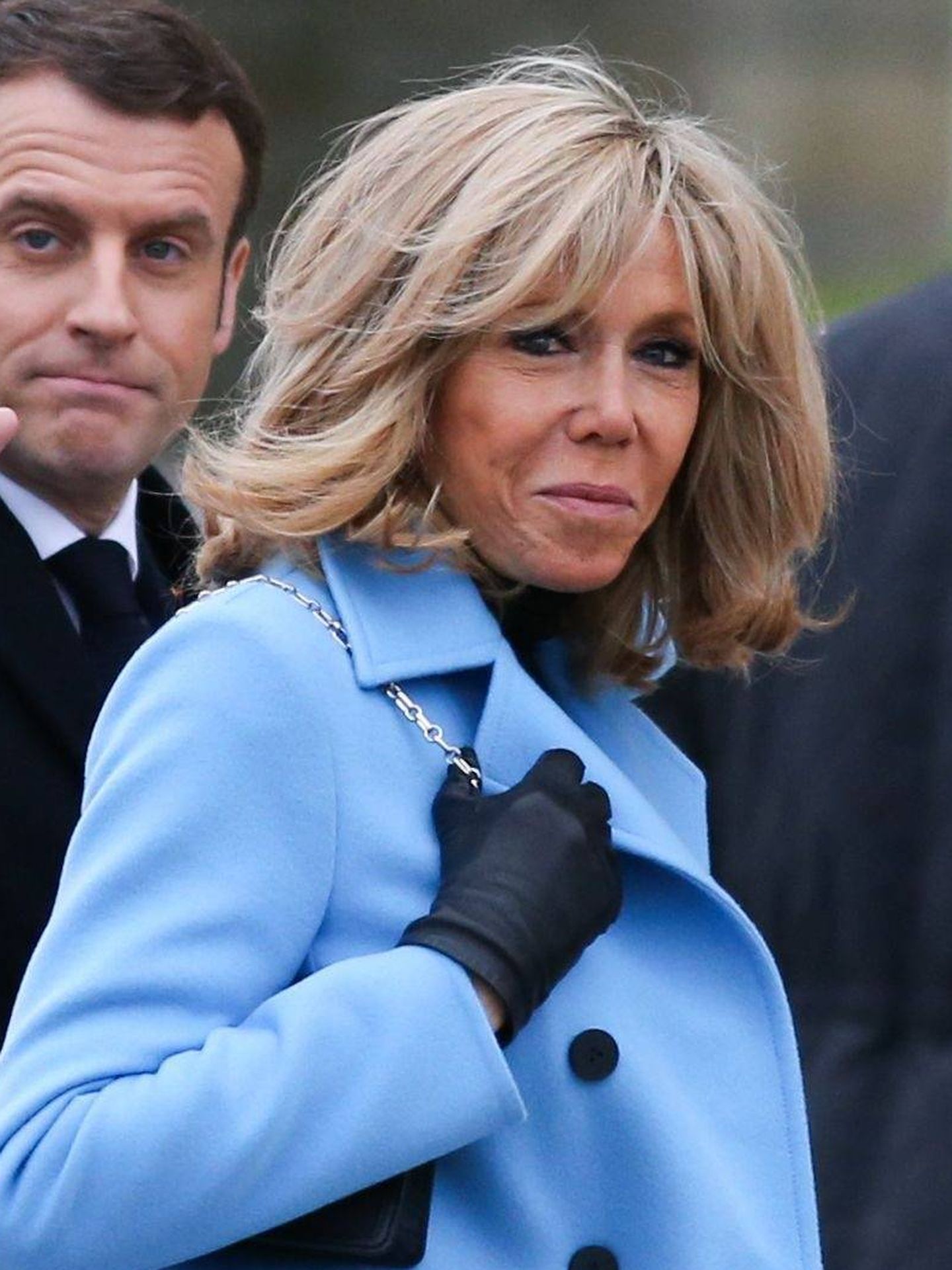 Emmanuel y Brigitte Macron durante las votaciones. (Cordon Press)
