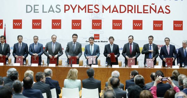 Foto: Un acto de financiación a empresas madrileñas en la Comunidad de Madrid en 2013.